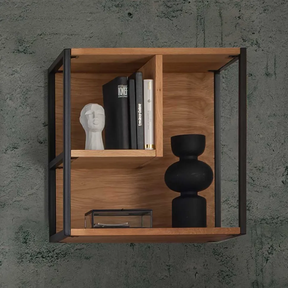 Hängeregal aus Wildeiche Massivholz - Manarola