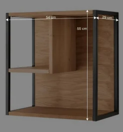 Hängeregal aus Wildeiche Massivholz - Manarola