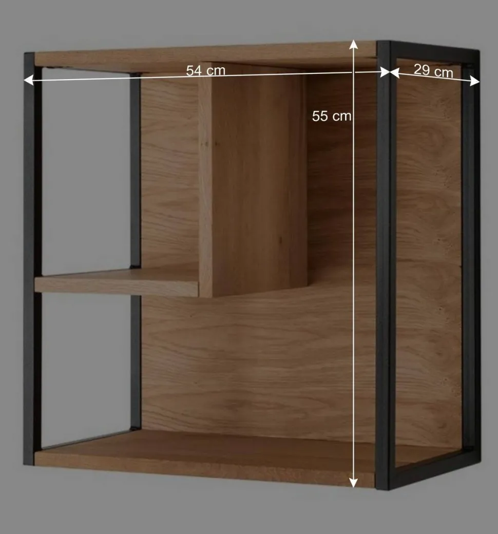 Hängeregal aus Wildeiche Massivholz - Manarola