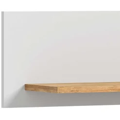 Hängeregal in Lichtgrau und Eiche Dekor - Jannios