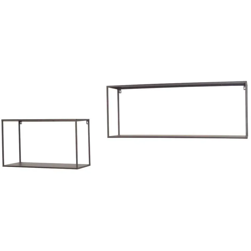 Hängeregal Set in Grau - Accaro (zweiteilig)