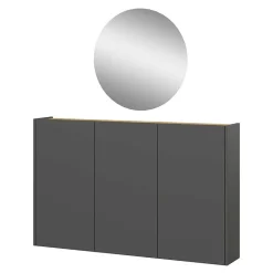 Hänge-Schuhschrank & Rundspiegel Set - Calisian (zweiteilig)