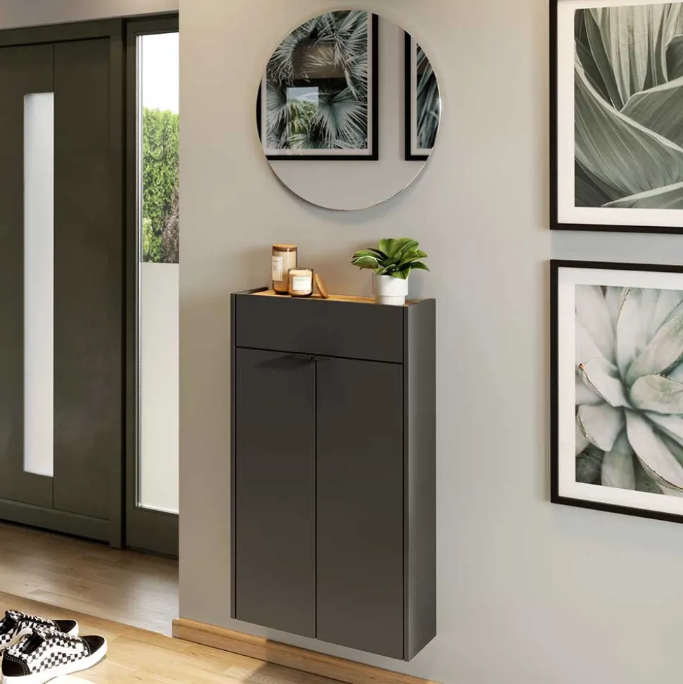 Hänge-Vertiko & runder Spiegel - Sidgarus (zweiteilig)