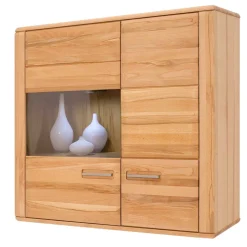 Hängevitrine Athias aus Kernbuche teilmassiv