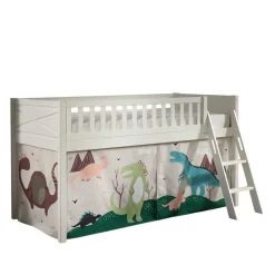Hochbett Dinos in Weiß - Synaro