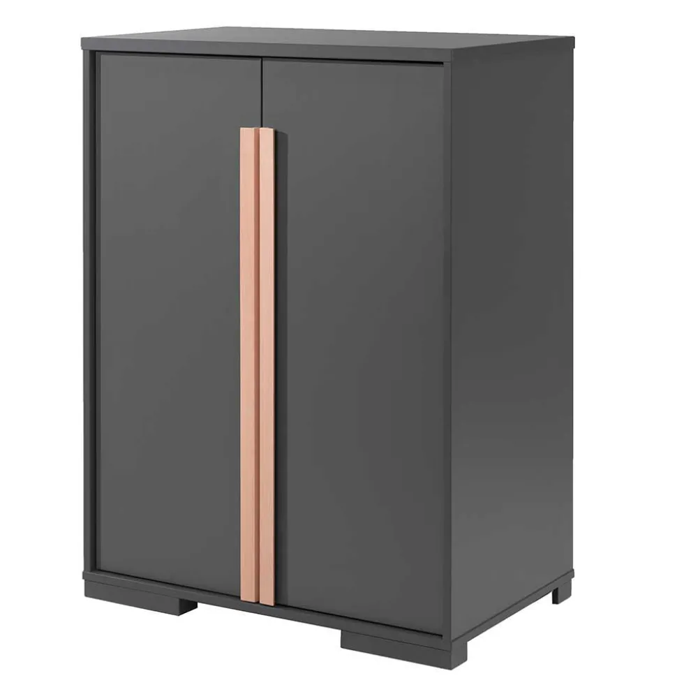 Hochbett mit Schreibtisch und Schrank - Lilova (vierteilig)