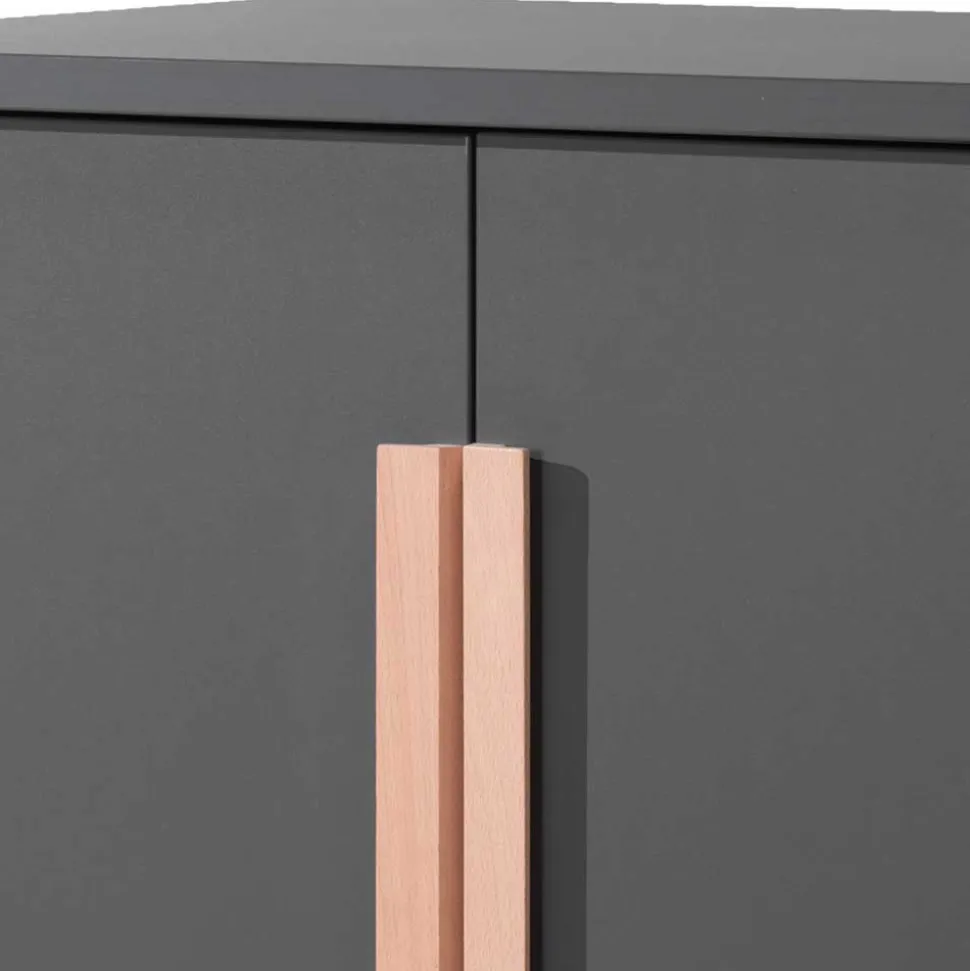 Hochbett mit Schreibtisch und Schrank - Lilova (vierteilig)