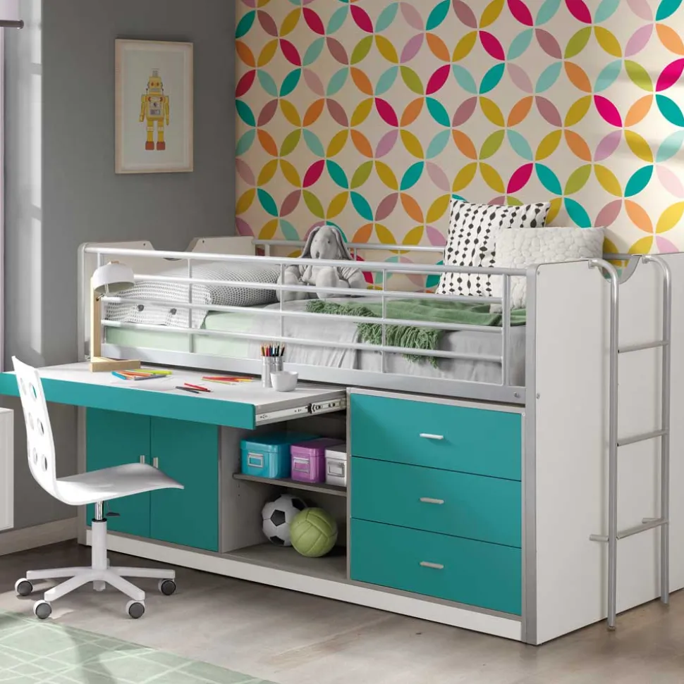 Hochbett Nowy in Blau