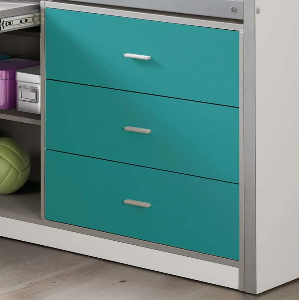 Hochbett Nowy in Blau