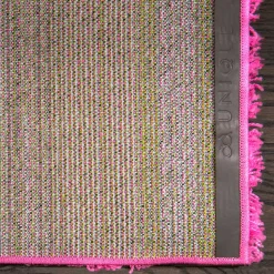 Hochflor Läufer oder Teppich in Pink - Siela