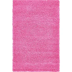 Hochflor Läufer oder Teppich in Pink - Siela