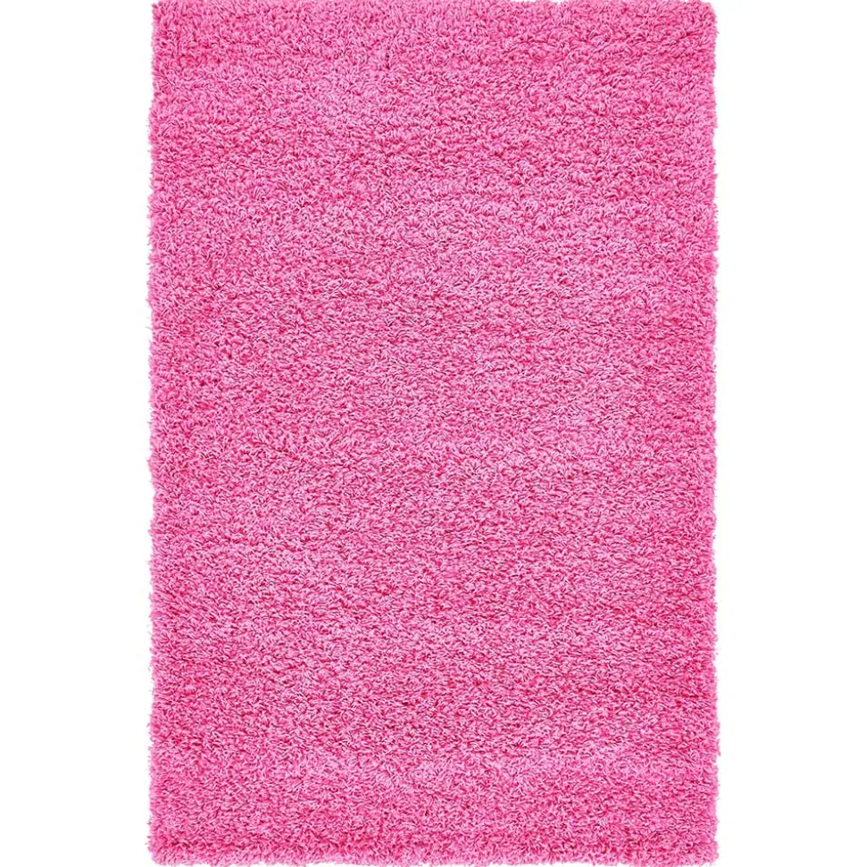 Hochflor Läufer oder Teppich in Pink - Siela