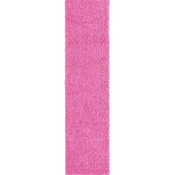 Hochflor Läufer oder Teppich in Pink - Siela