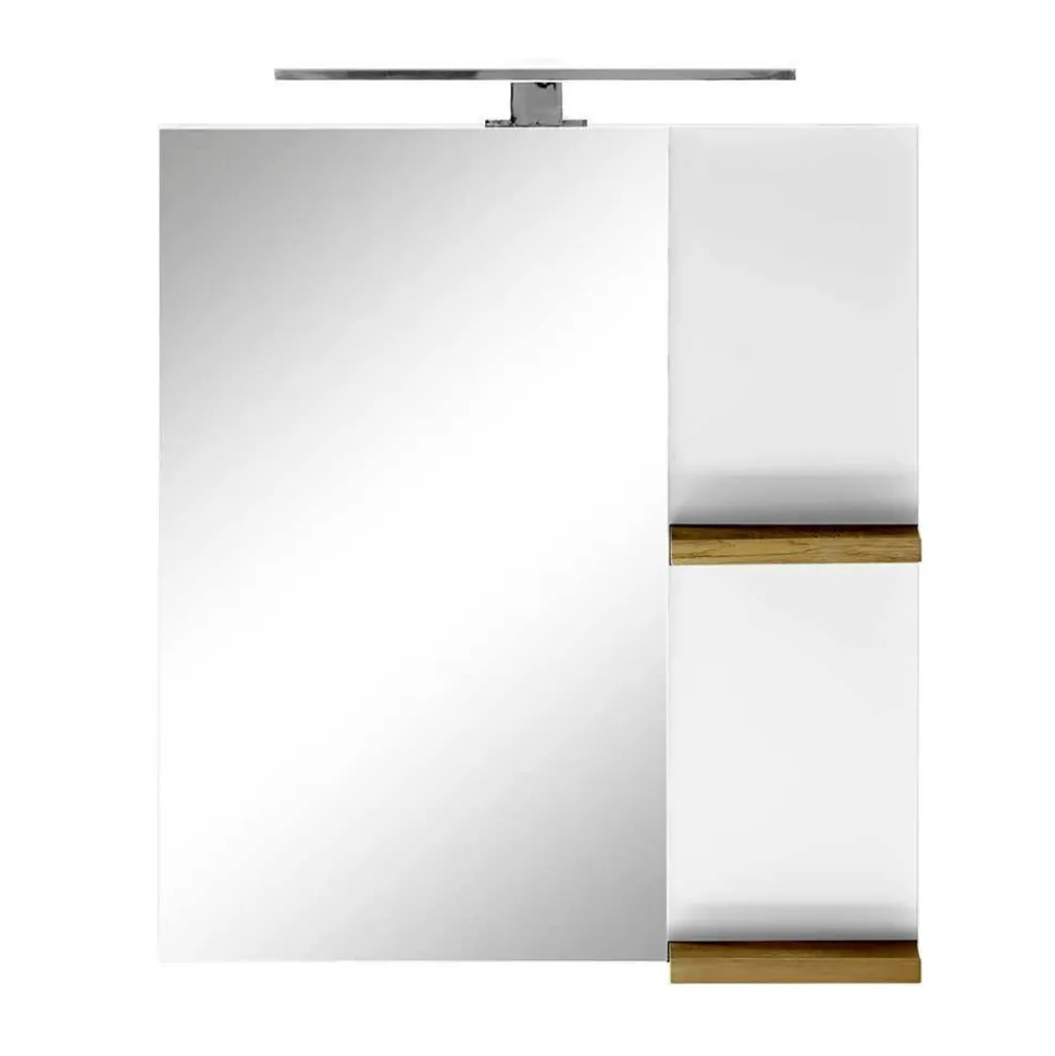 Hochglanz Badeinrichtung in Weiß - Vauflos (dreiteilig)