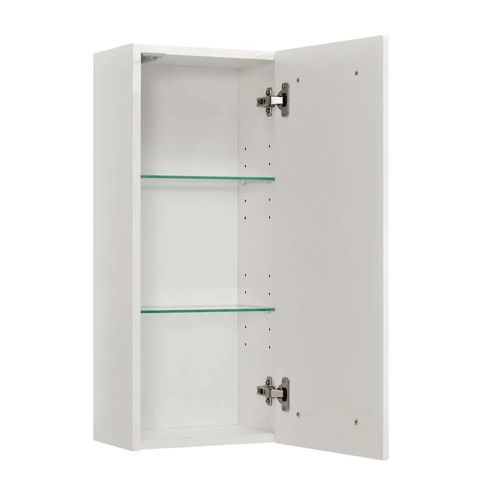 Hochglanz Bad-Oberschrank in Weiß - Makimona