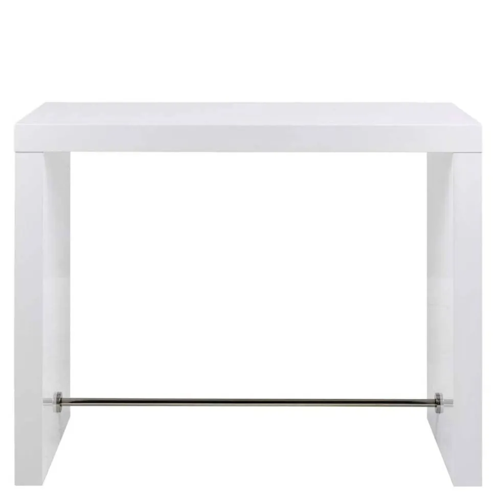 Hochglanz Bartisch in Weiß - modern - Marciana