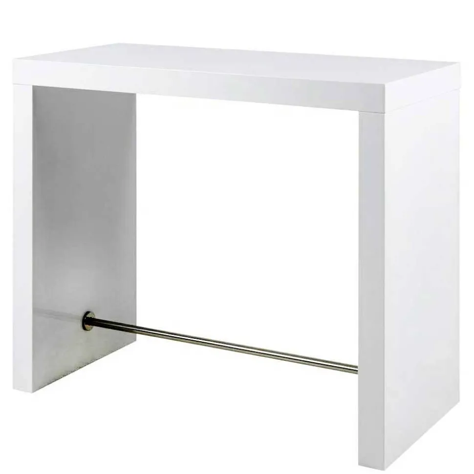 Hochglanz Bartisch in Weiß - modern - Marciana