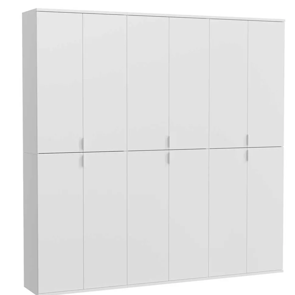 Hochglanz Kleiderschrank Set kompakt - Ejulia (dreiteilig)