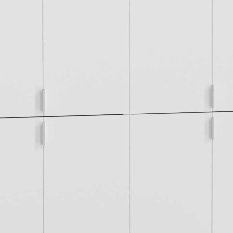 Hochglanz Kleiderschrank Set kompakt - Ejulia (dreiteilig)