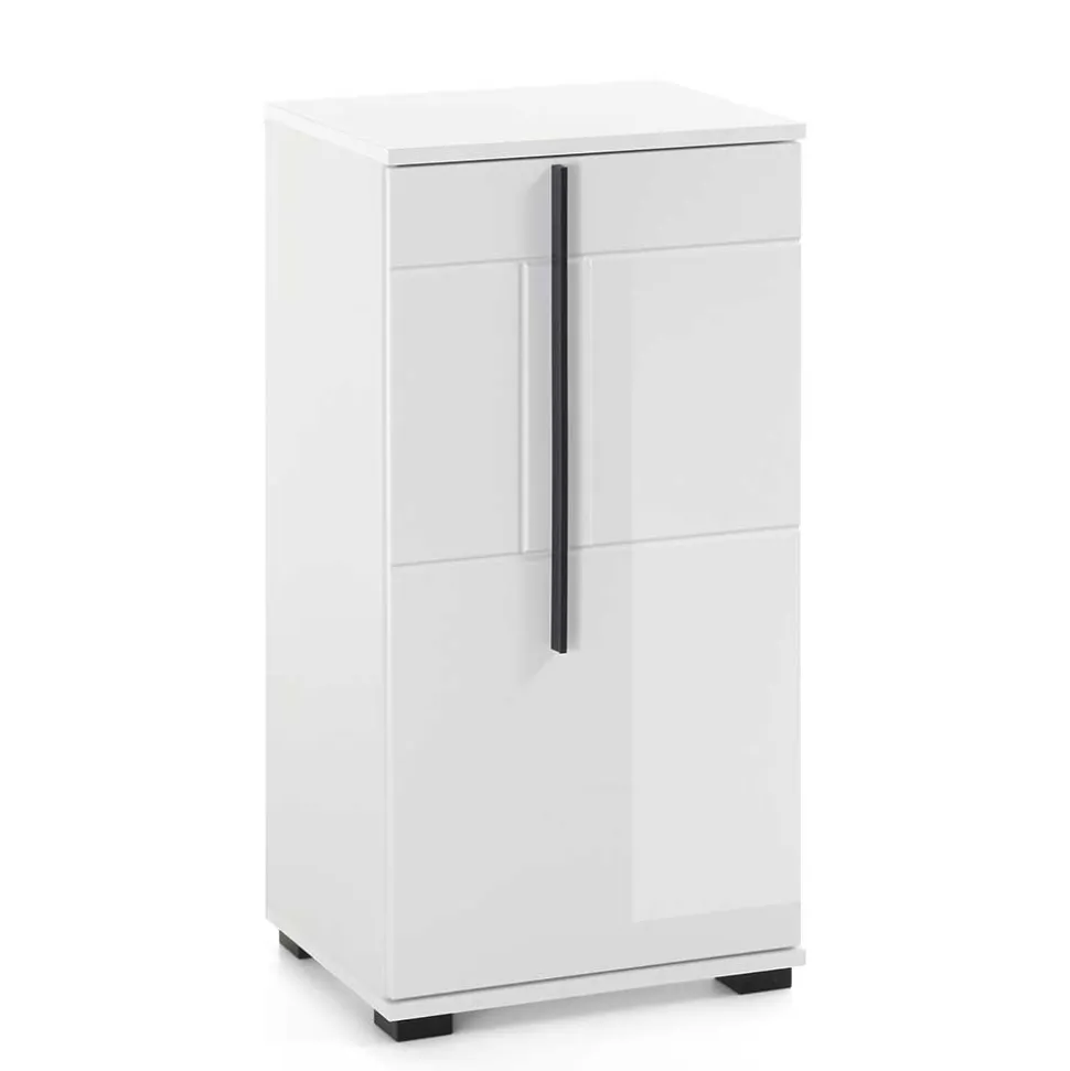 Hochglanz Unterschrank fürs Bad in Weiß - Ingmesan