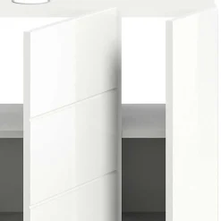 Hochglanz Waschbeckenschrank in Weiß foliert - Vitablos