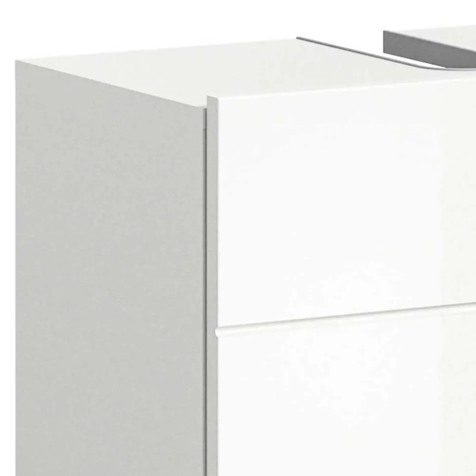 Hochglänzender Waschbeckenunterschrank in Weiß - Vitablos