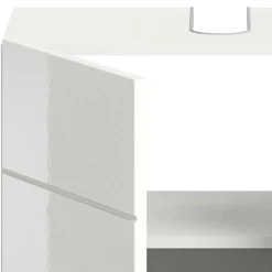 Hochglänzender Waschbeckenunterschrank in Weiß - Vitablos