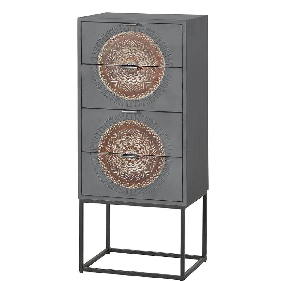 Hochkommode - dekorativ mit Mandalas - Mesusco