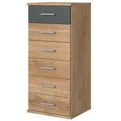 Hochkommode mit sechs Schubladen - 46x106x40 cm - Leviza
