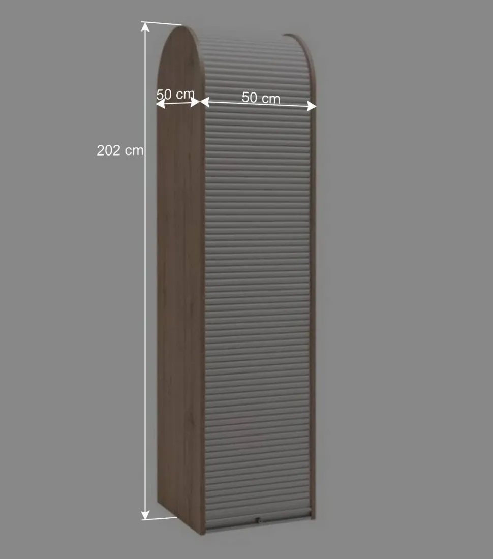 Hochschrank mit Roll-Laden Tür - Veral