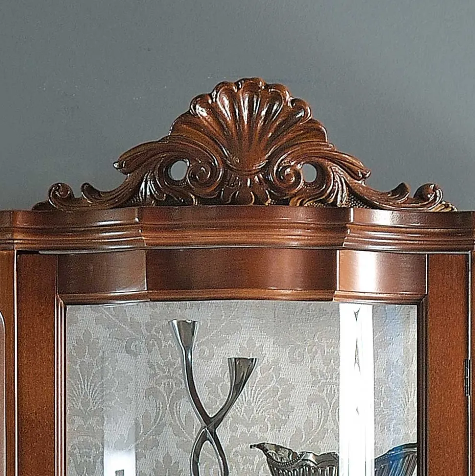 Hochwertige Vitrine im Barock Stil Dentro 214cm hoch