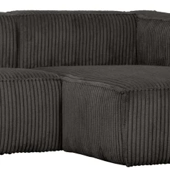 Hochwertige Wohnlandschaft aus Cord Dunkelgrau - Joha