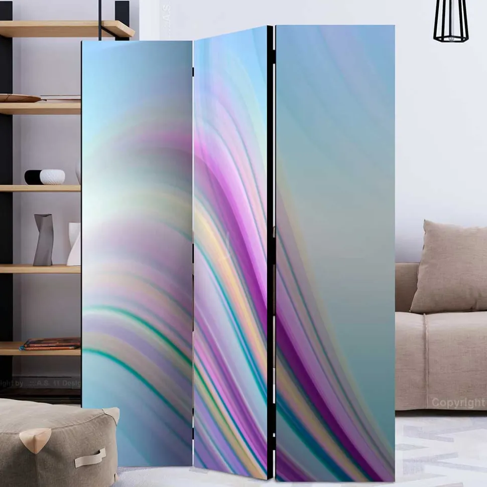 Hochwertiger Leinwand Paravent mit Druck - Corunna