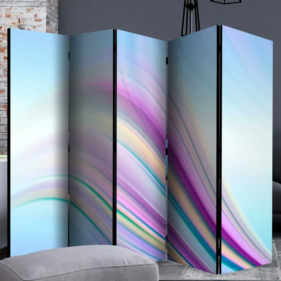 Hochwertiger Leinwand Paravent mit Druck - Corunna