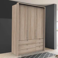 Hochwertiger Schlafzimmerschrank foliert Holzoptik - Zayun