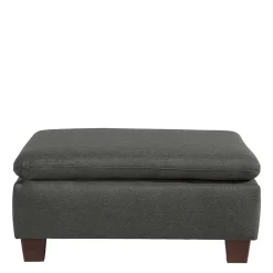 Hocker in Anthrazit und Nussbaum Braun - Classimo