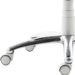 Hocker mit Lehne in Blau Kunstleder - Carito