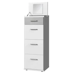 Hohe Schminkkommode mit Spiegel im Deckel - Orsidio