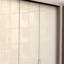 Hoher Schlafzimmerschrank 2-türig & 4 Schubladen - Rativian