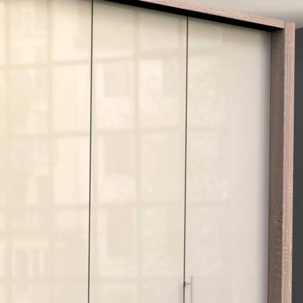 Hoher Schlafzimmerschrank 2-türig & 4 Schubladen - Rativian