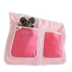 Hohes Spielbett in Natur & Rosa & Pink - Liza