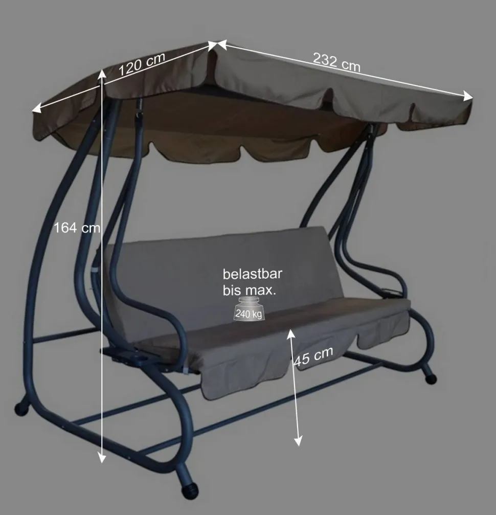 Hollywood Schaukel Alino in Creme