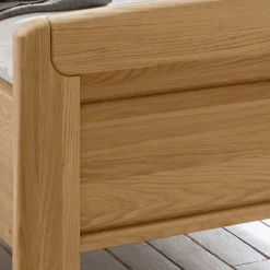 Holz Einzelbett mit Kopf- und Fußteil - Emdsiva