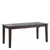 Holz Esstisch ausziehbar in dunklem Wenge Braun - Cervena