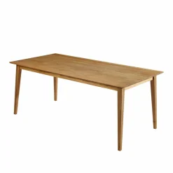 Holz Esstisch mit Stühlen Likes aus Wildeiche massiv (siebenteilig)