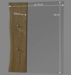 Holz Garderoben Set aus Eiche - Avidora (vierteilig)