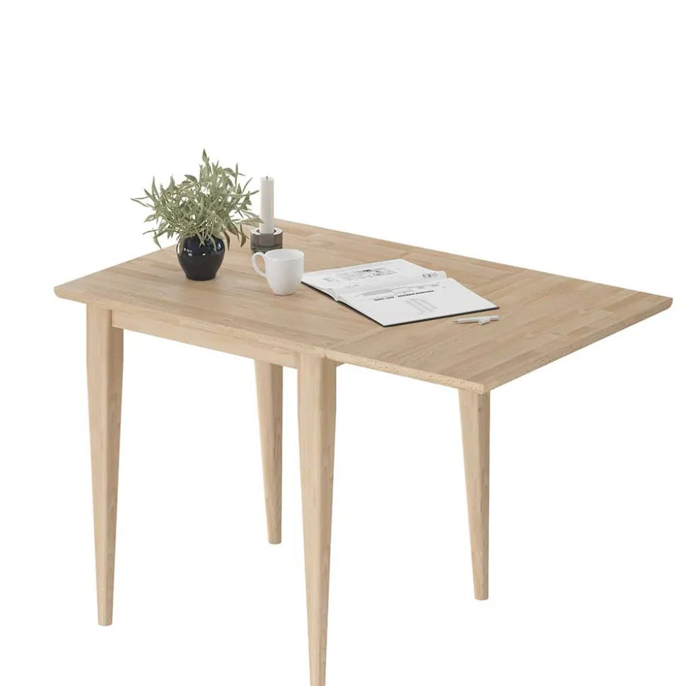 Holz Küchentisch mit Klappe aus Eiche - Emplova