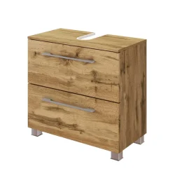 Holz Optik Waschbeckenunterschrank 60x54x35 cm - Lemnas