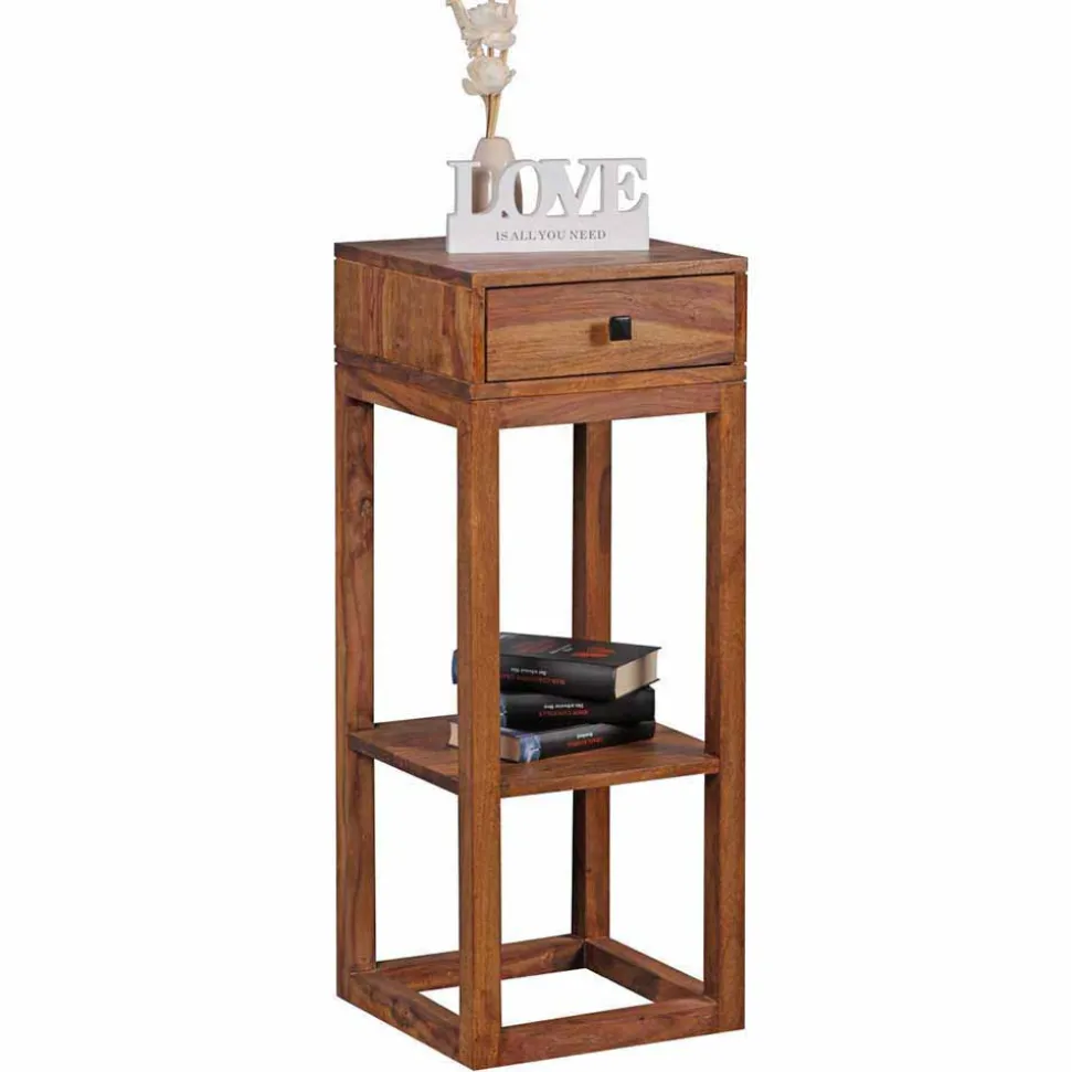 Holz Telefontisch Hoslo mit Schublade