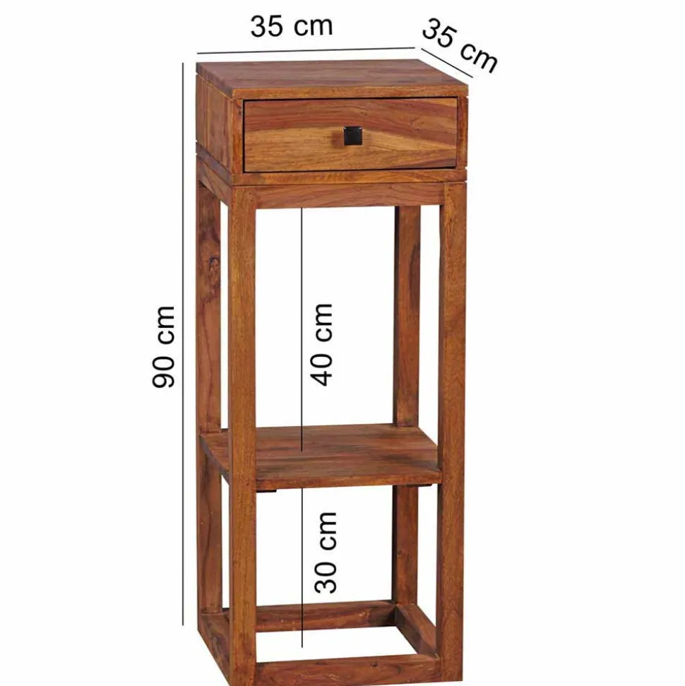 Holz Telefontisch Hoslo mit Schublade